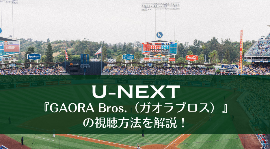 『GAORA Bros.（ガオラブロス）』の視聴方法を解説！